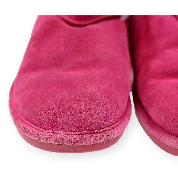 Bearpaw Pink Shearling Leather Womens Winter Boots 7 - Picture 6 of 13